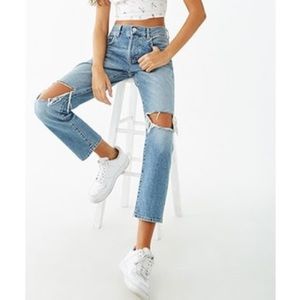 NWT Forever 21 Westwood distressed jeans